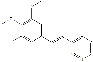 3-[(E)-2-(3,4,5-Trimethoxyphenyl)ethenyl]pyridine Structure