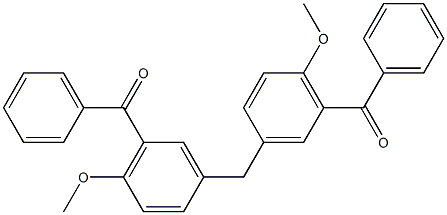 3,3''-Methylenebis(6-methoxybenzophenone),,结构式