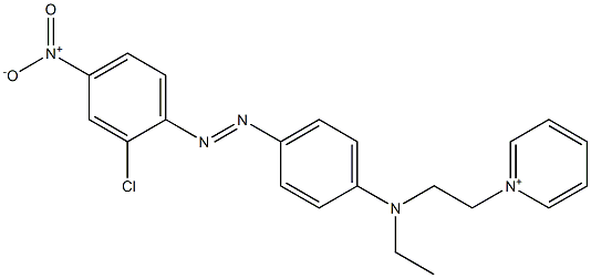 1-[2-[[4-(2-Chloro-4-nitrophenylazo)phenyl]ethylamino]ethyl]pyridinium Struktur