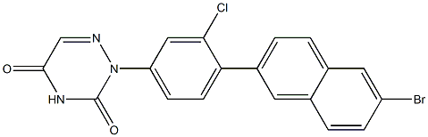  2-[4-(6-Bromo-2-naphthalenyl)-3-chlorophenyl]-1,2,4-triazine-3,5(2H,4H)-dione