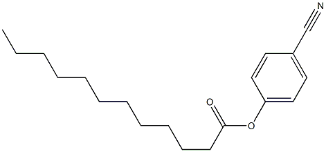 Lauric acid 4-cyanophenyl ester 结构式