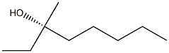 [S,(-)]-3-メチル-3-オクタノール 化学構造式