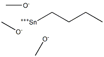 Butyltin(IV)tris(methoxide),,结构式