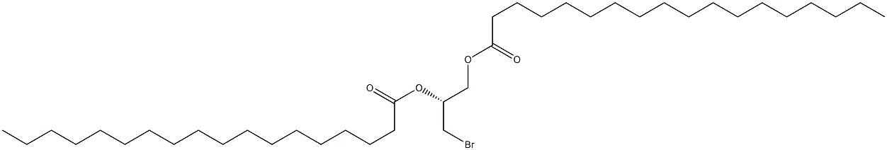 [R,(+)]-3-ブロモ-1,2-プロパンジオールジステアラート 化学構造式