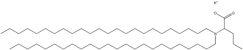 2-(Ditetracosylamino)valeric acid potassium salt Struktur