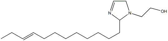 2-(9-Dodecenyl)-3-imidazoline-1-ethanol,,结构式