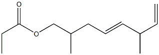 Propionic acid 2,6-dimethyl-4,7-octadienyl ester