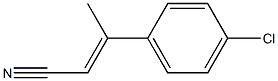 (E)-3-(4-Chlorophenyl)-2-butenenitrile Struktur