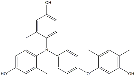 N,N-Bis(4-hydroxy-2-methylphenyl)-4-(5-hydroxy-2,4-dimethylphenoxy)benzenamine