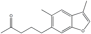 3,5-Dimethyl-6-(4-oxopentyl)benzofuran