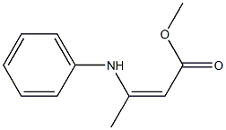 (Z)-3-(Phenylamino)-2-butenoic acid methyl ester,,结构式