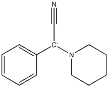 Phenyl(1-piperidinyl)cyanomethanide Struktur