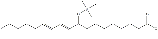 9-(Trimethylsiloxy)-10,12-octadecadienoic acid methyl ester Structure