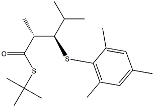 (1R,2R)-2-(2,4,6-Trimethylphenylthio)-1,3-dimethylbutane-1-thiocarboxylic acid S-tert-butyl ester