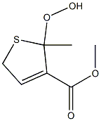 2-Methyl-2-hydroperoxy-2,5-dihydrothiophene-3-carboxylic acid methyl ester