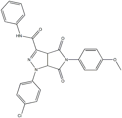 1,3a,4,5,6,6a-Hexahydro-4,6-dioxo-N-phenyl-5-(4-methoxyphenyl)-1-(4-chlorophenyl)pyrrolo[3,4-c]pyrazole-3-carboxamide