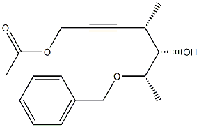 (4S,5S,6S)-4-Methyl-6-(benzyloxy)-2-heptyne-1,5-diol 1-acetate