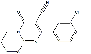 3,4-Dihydro-8-(3,4-dichlorophenyl)-6-oxo-2H,6H-pyrimido[2,1-b][1,3]thiazine-7-carbonitrile