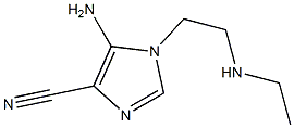 5-Amino-1-[2-(ethylamino)ethyl]-1H-imidazole-4-carbonitrile 结构式