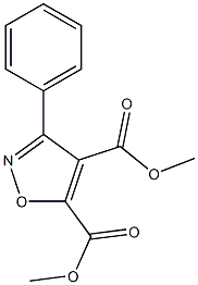 3-フェニルイソオキサゾール-4,5-ジカルボン酸ジメチル 化学構造式