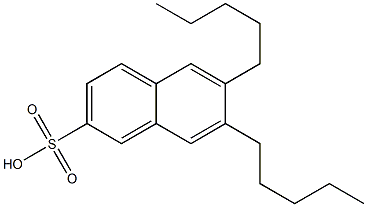 6,7-Dipentyl-2-naphthalenesulfonic acid Structure