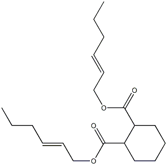 1,2-Cyclohexanedicarboxylic acid bis(2-hexenyl) ester Structure