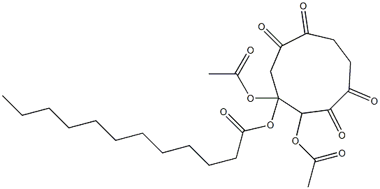 2,3-Bis(acetyloxy)-3-dodecanoyloxy-1,5-dioxa-6,9-dioxocyclononane