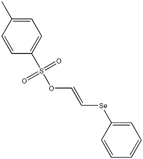 p-Toluenesulfonic acid (E)-2-(phenylseleno)ethenyl ester 结构式