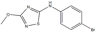 3-Methoxy-5-(4-bromophenyl)amino-1,2,4-thiadiazole Struktur