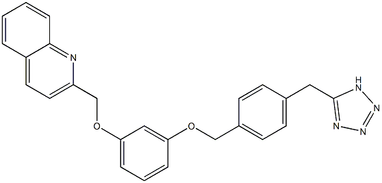 2-[3-[4-(1H-Tetrazol-5-ylmethyl)benzyloxy]phenoxymethyl]quinoline