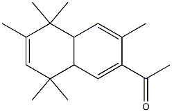 7-アセチル-1,4,4a,8a-テトラヒドロ-1,1,3,4,4,6-ヘキサメチルナフタレン 化学構造式