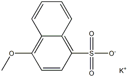 4-Methoxy-1-naphthalenesulfonic acid potassium salt Struktur