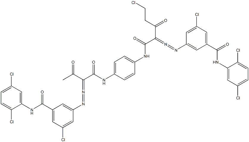 3,3'-[2-(Chloromethyl)-1,4-phenylenebis[iminocarbonyl(acetylmethylene)azo]]bis[N-(2,5-dichlorophenyl)-5-chlorobenzamide]|