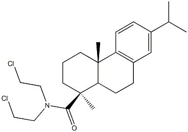 N,N-Bis(2-chloroethyl)-13-isopropylpodocarpa-8,11,13-trien-18-amide Struktur