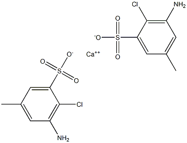 Bis(3-amino-2-chloro-5-methylbenzenesulfonic acid)calcium salt Structure