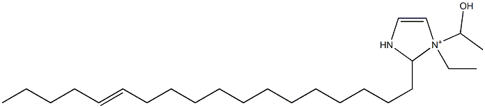 1-Ethyl-1-(1-hydroxyethyl)-2-(13-octadecenyl)-4-imidazoline-1-ium,,结构式