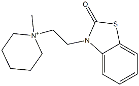 1-[2-[(2,3-Dihydro-2-oxobenzothiazol)-3-yl]ethyl]-1-methylpiperidinium