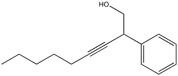 2-Phenyl-3-nonyn-1-ol Struktur