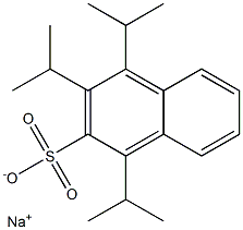 1,3,4-Triisopropyl-2-naphthalenesulfonic acid sodium salt,,结构式