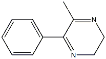 2,3-ジヒドロ-6-メチル-5-フェニルピラジン 化学構造式