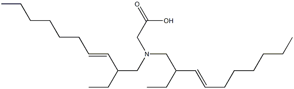 N,N-Bis(2-ethyl-3-decenyl)aminoacetic acid Structure