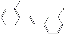 2-(3-メトキシスチリル)-1-メチルピリジニウム 化学構造式