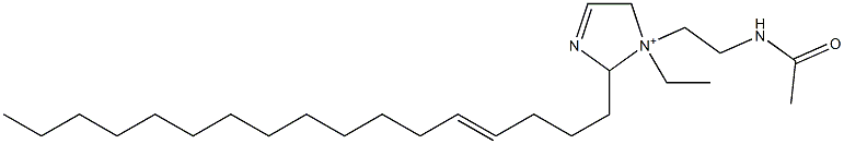1-[2-(Acetylamino)ethyl]-1-ethyl-2-(4-heptadecenyl)-3-imidazoline-1-ium,,结构式