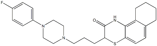  3-[3-[4-(4-Fluorophenyl)piperazin-1-yl]propyl]-7,8,9,10-tetrahydro-1H-naphtho[2,1-b][1,4]thiazin-2(3H)-one