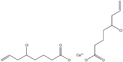 Bis(5-chloro-7-octenoic acid)calcium salt,,结构式