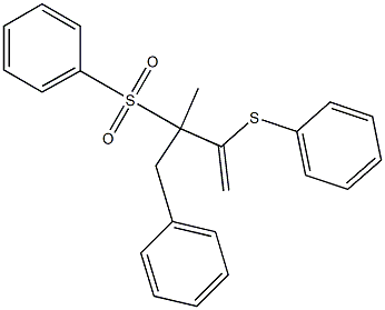 2-Phenylthio-3-phenylsulfonyl-3-methyl-4-phenyl-1-butene|