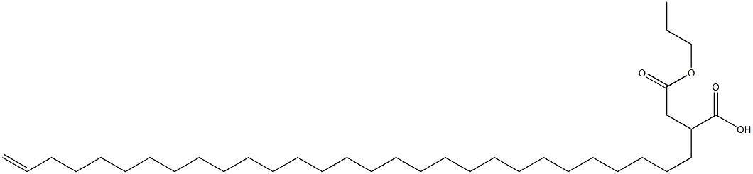 2-(28-Nonacosenyl)succinic acid 1-hydrogen 4-propyl ester Structure