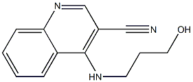 3-[(3-Cyanoquinolin-4-yl)amino]-1-propanol 结构式