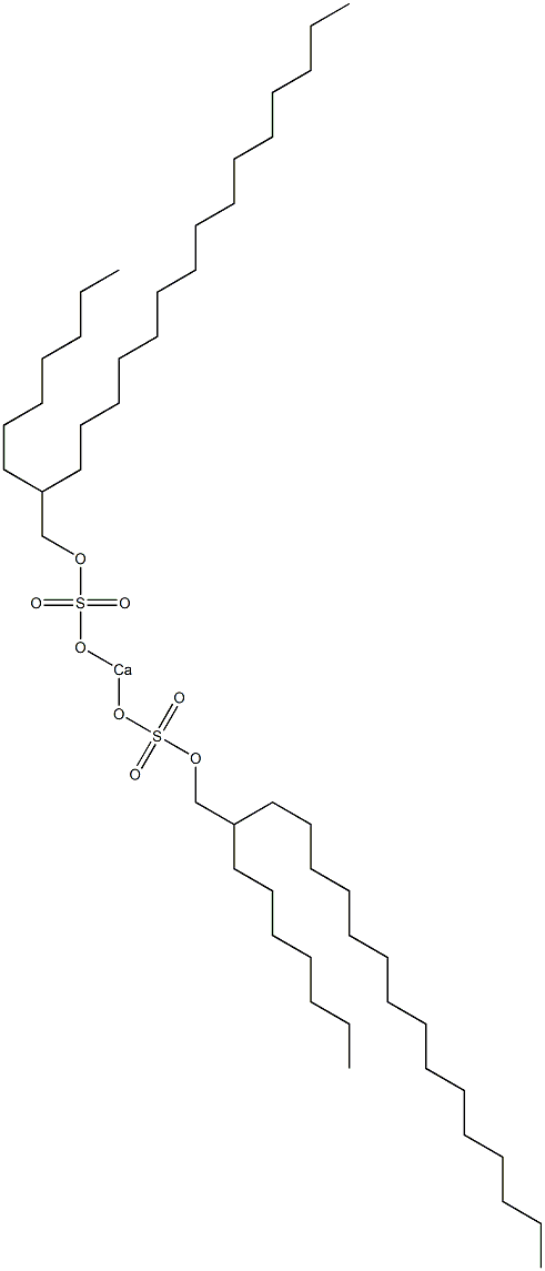 ビス(2-ヘプチルヘプタデシルオキシスルホニルオキシ)カルシウム 化学構造式