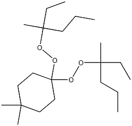 4,4-Dimethyl-1,1-bis(1-ethyl-1-methylbutylperoxy)cyclohexane Structure
